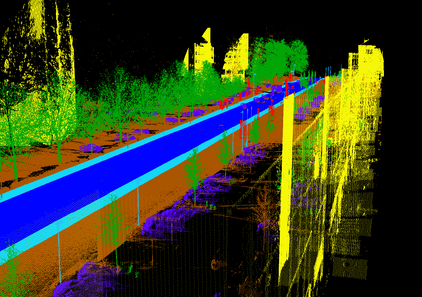 Geo-referenzierter 3D-Laserscan der Umgebung. Digitale Umgebungsdaten: Bild 3/3